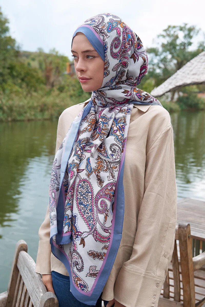 Heritage Alâ Şal - Mavi - ED Scarf