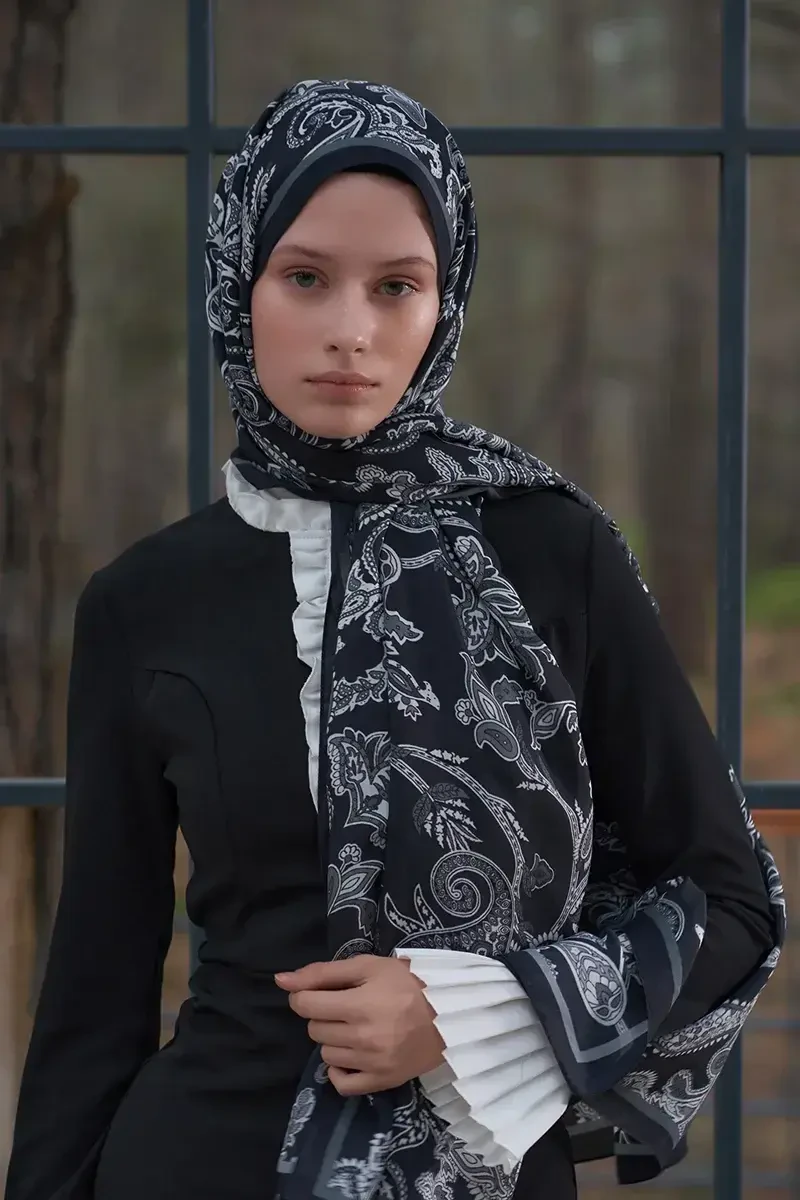 Heritage Alâ Şal - Siyah - ED Scarf