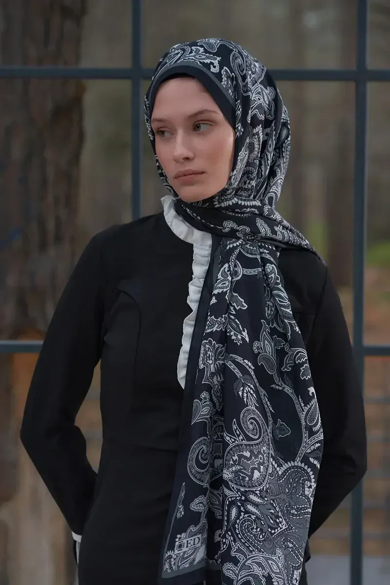 Heritage Alâ Şal - Siyah - ED Scarf