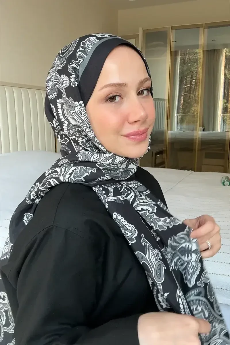 Heritage Alâ Şal - Siyah - ED Scarf