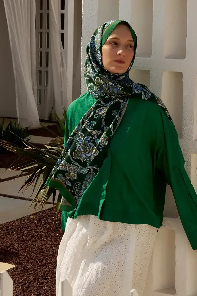 Heritage Alâ Şal - Yeşil - ED Scarf