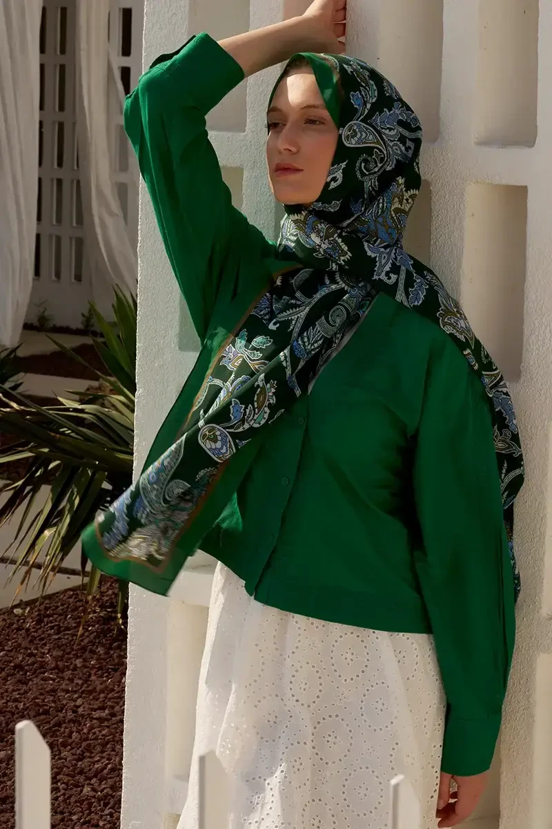 Heritage Alâ Şal - Yeşil - ED Scarf