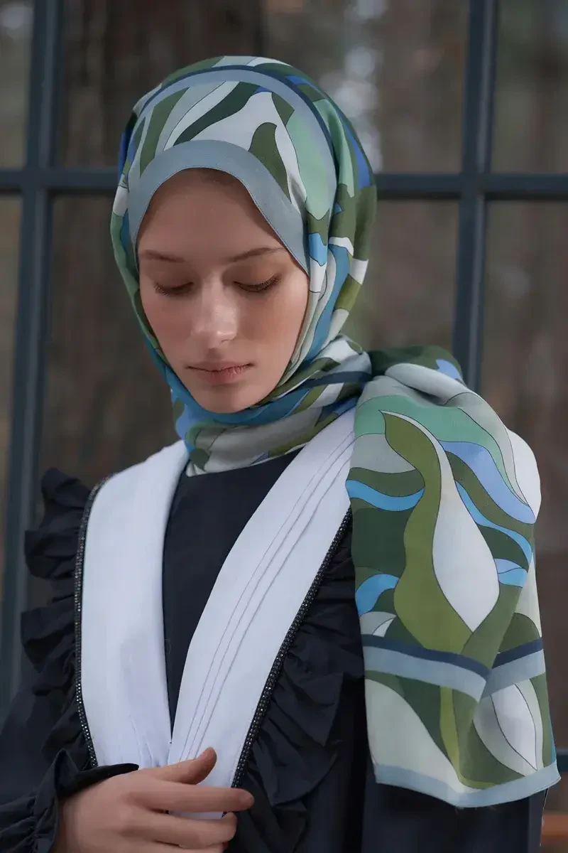Heritage Farah Şal - Yeşil - 4