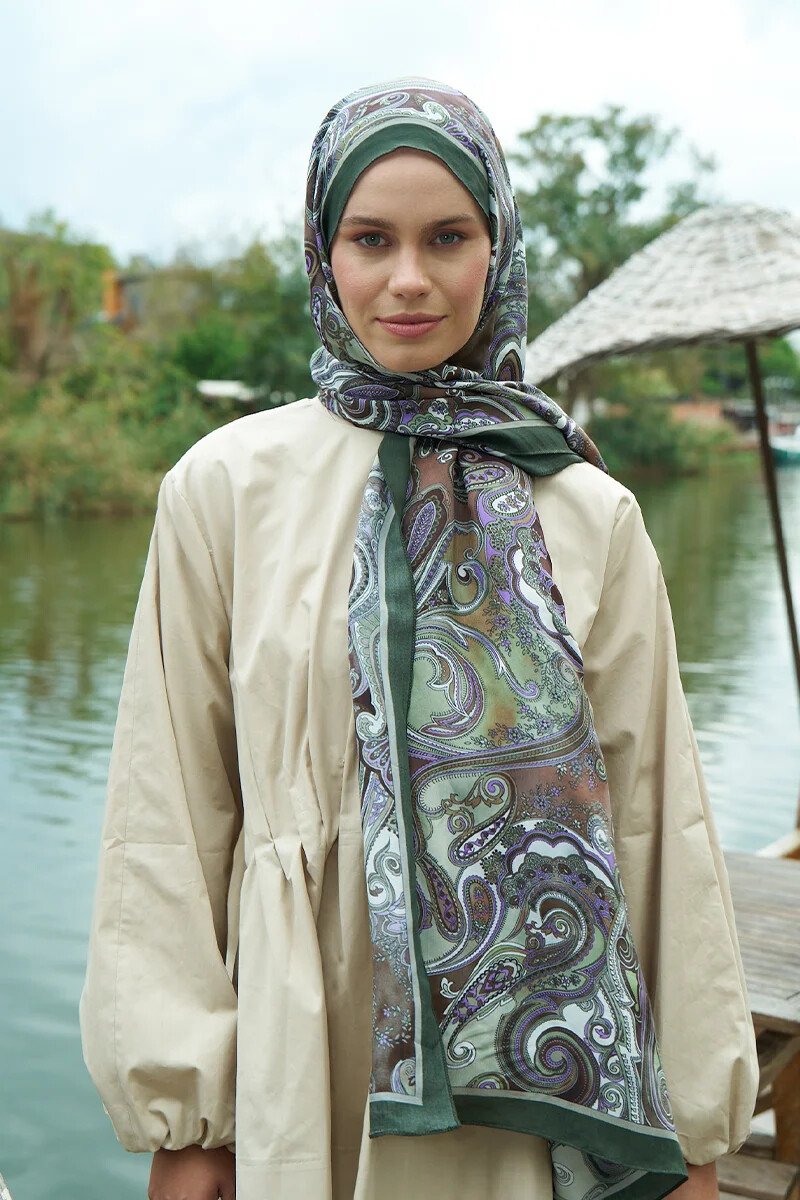 Heritage Gazel Şal - Yeşil - ED Scarf