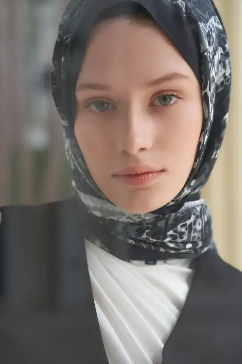 Heritage Hare Şal - Siyah