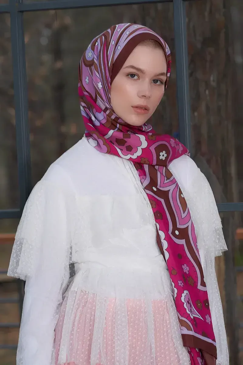 Heritage Nefha Şal - Mürdüm - ED Scarf