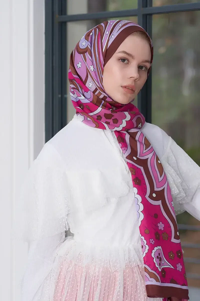 Heritage Nefha Şal - Mürdüm - ED Scarf