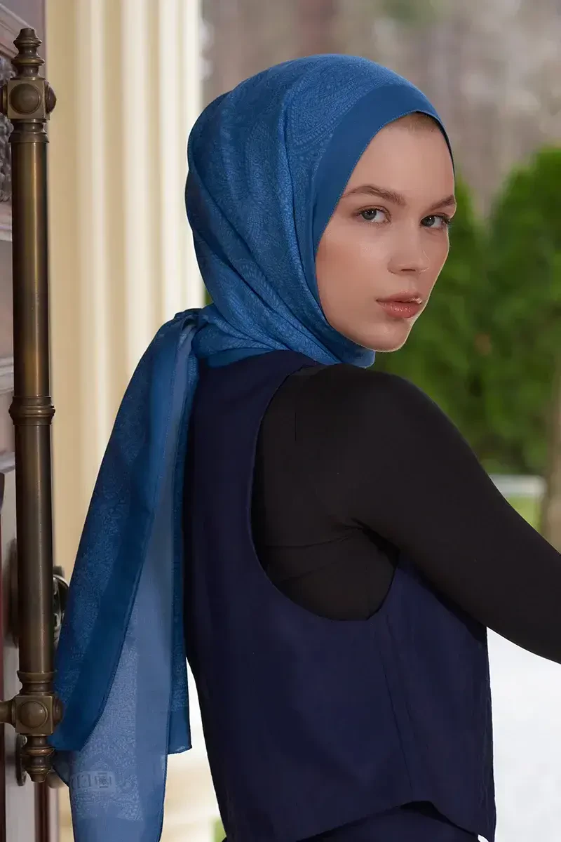 Heritage Saye Şal - İndigo - ED Scarf
