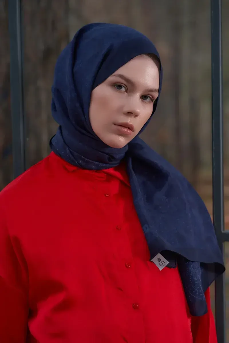 Heritage Saye Şal - Lacivert - ED Scarf