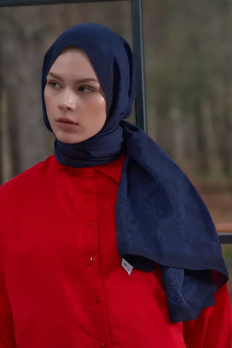 Heritage Saye Şal - Lacivert - ED Scarf