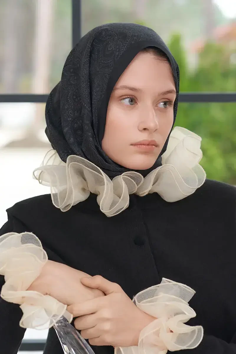 Heritage Saye Şal - Siyah - ED Scarf