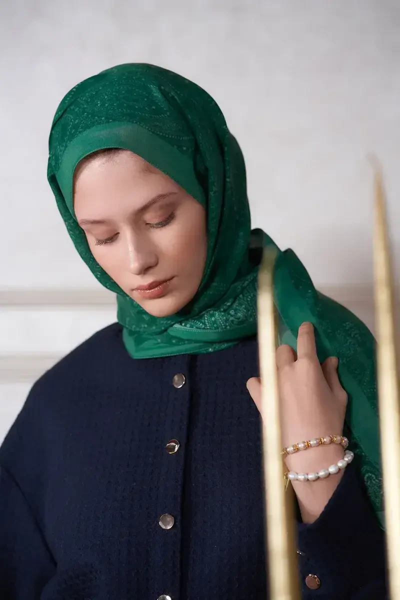 Heritage Saye Şal - Yeşil - ED Scarf