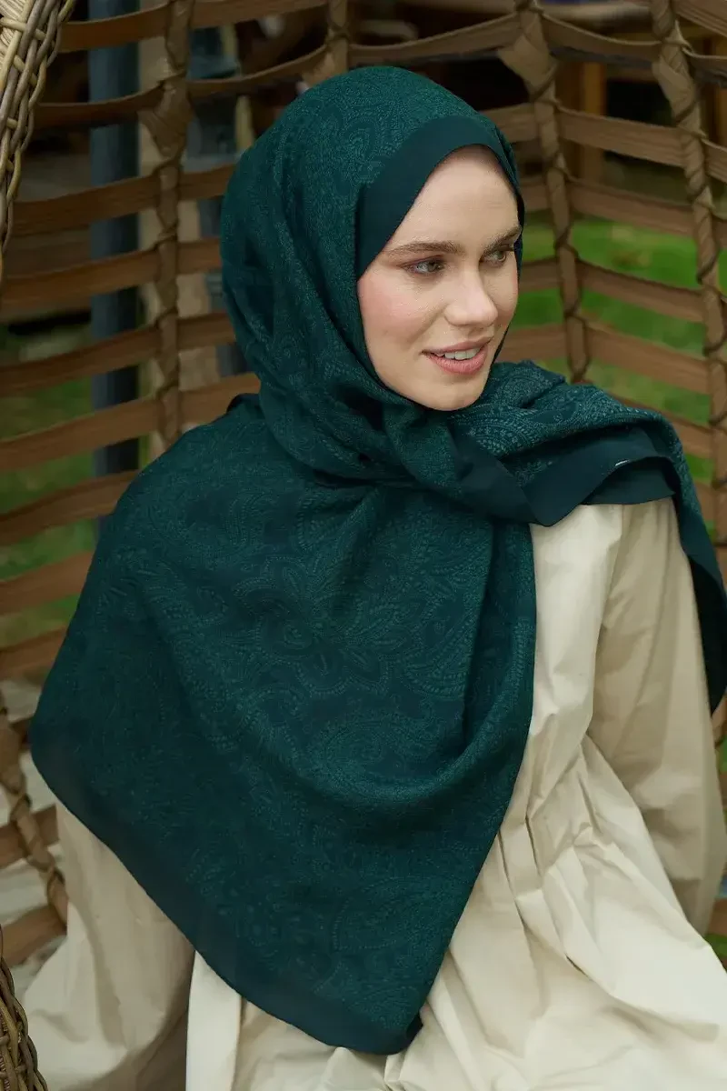 Heritage Saye Şal - Zümrüt Yeşili - ED Scarf