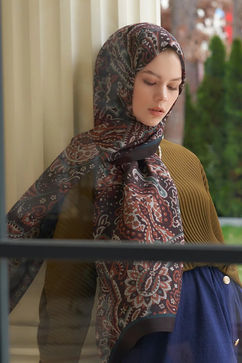 Heritage Visal Şal - Kahverengi - ED Scarf