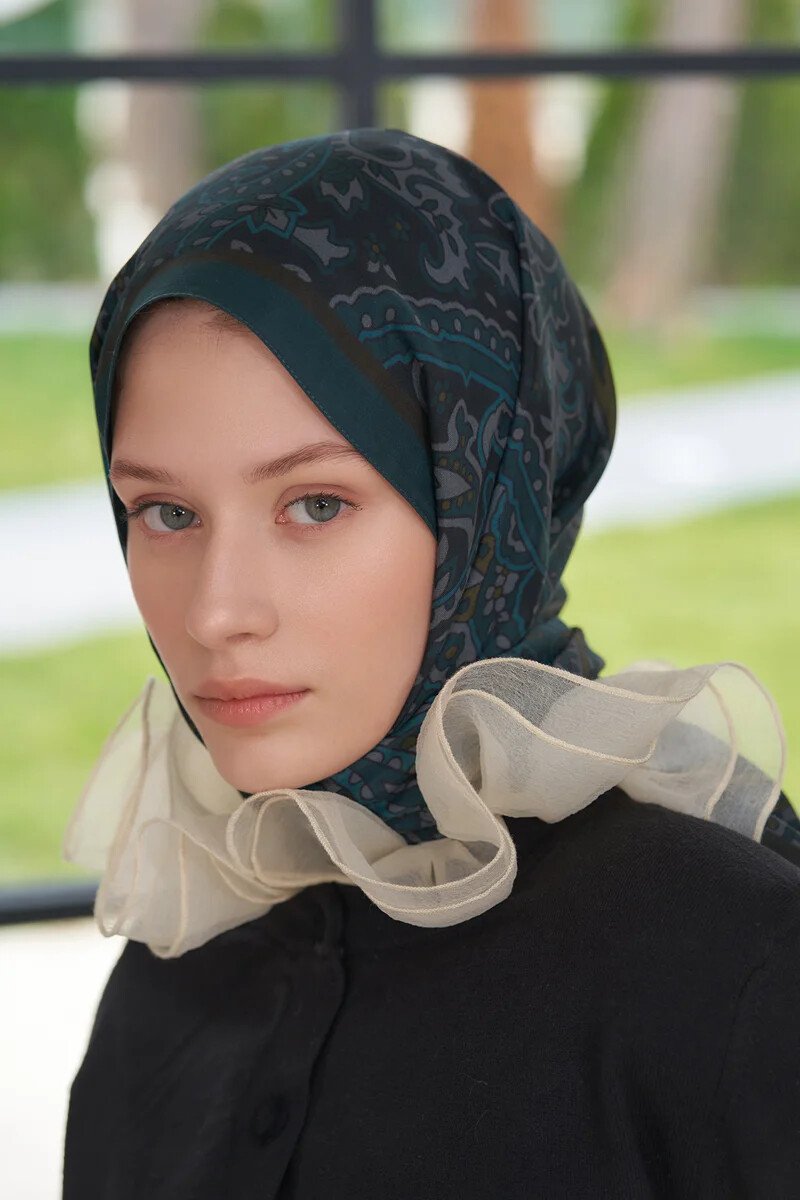 Heritage Visal Şal - Koyu Yeşil - ED Scarf