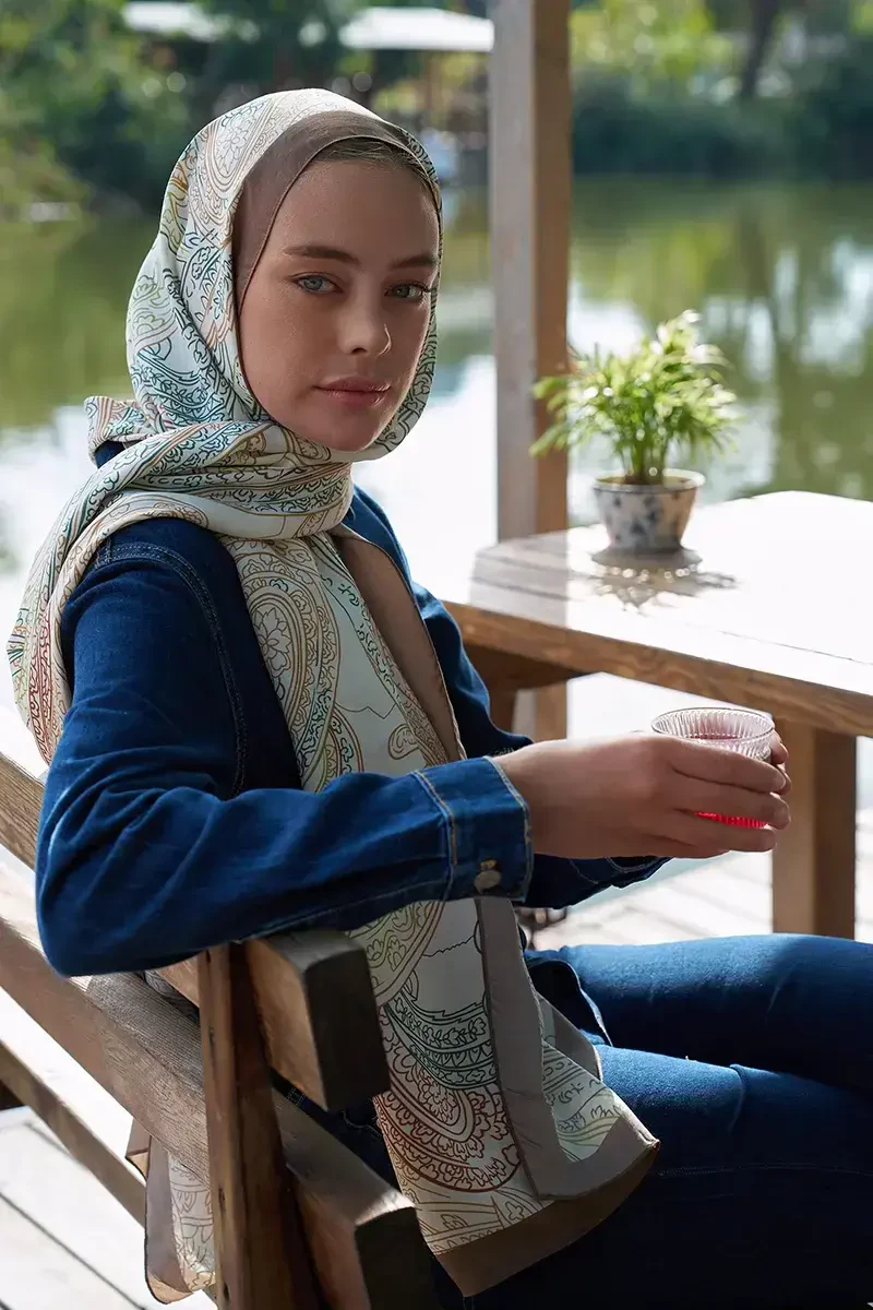 Iconic Collection Ahenk - Bej - ED Scarf