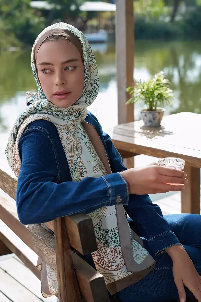 Iconic Collection Ahenk - Bej - ED Scarf