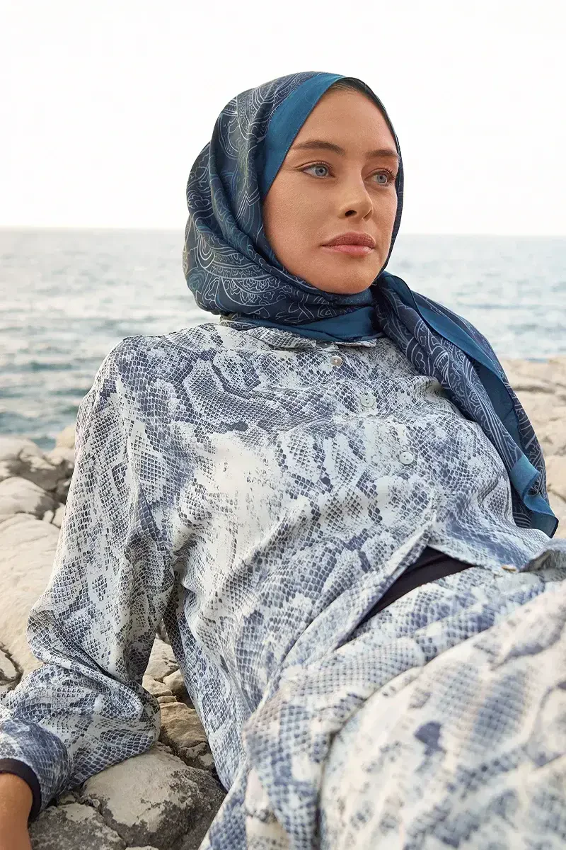 Iconic Collection Ahenk - Lacivert - ED Scarf