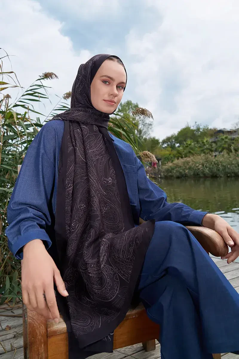 Iconic Collection Ahenk - Mürdüm - ED Scarf