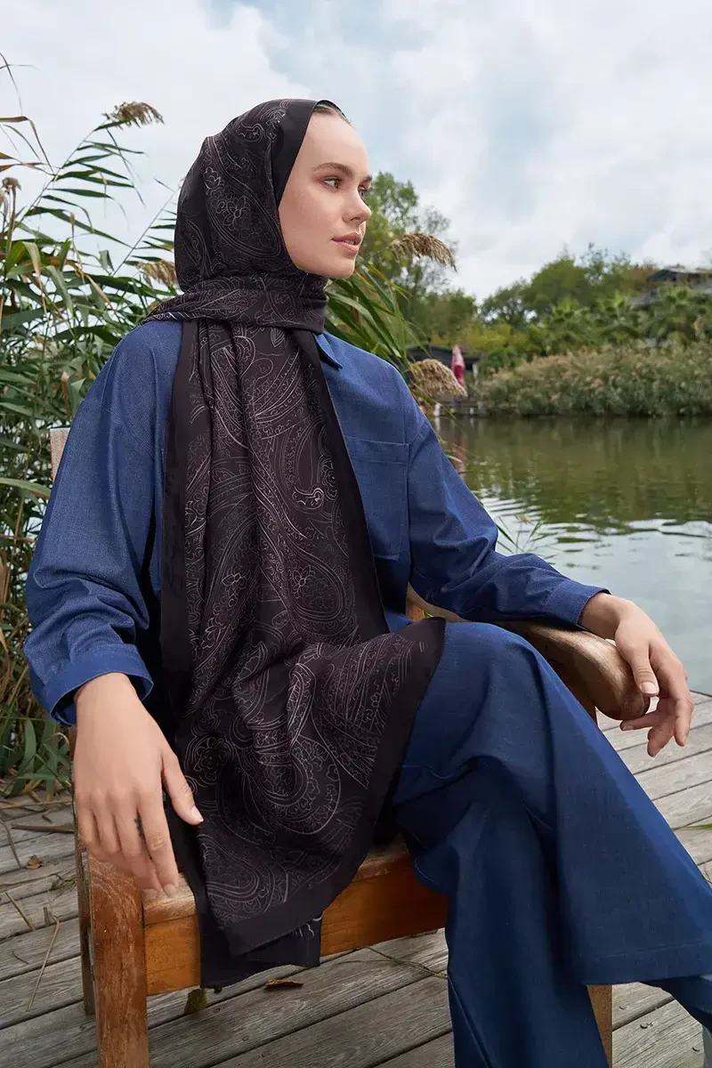 Iconic Collection Ahenk - Mürdüm - ED Scarf