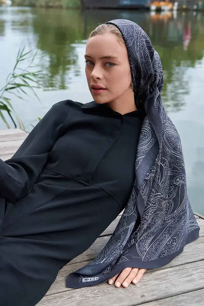 Iconic Collection Ahenk - Siyah - ED Scarf