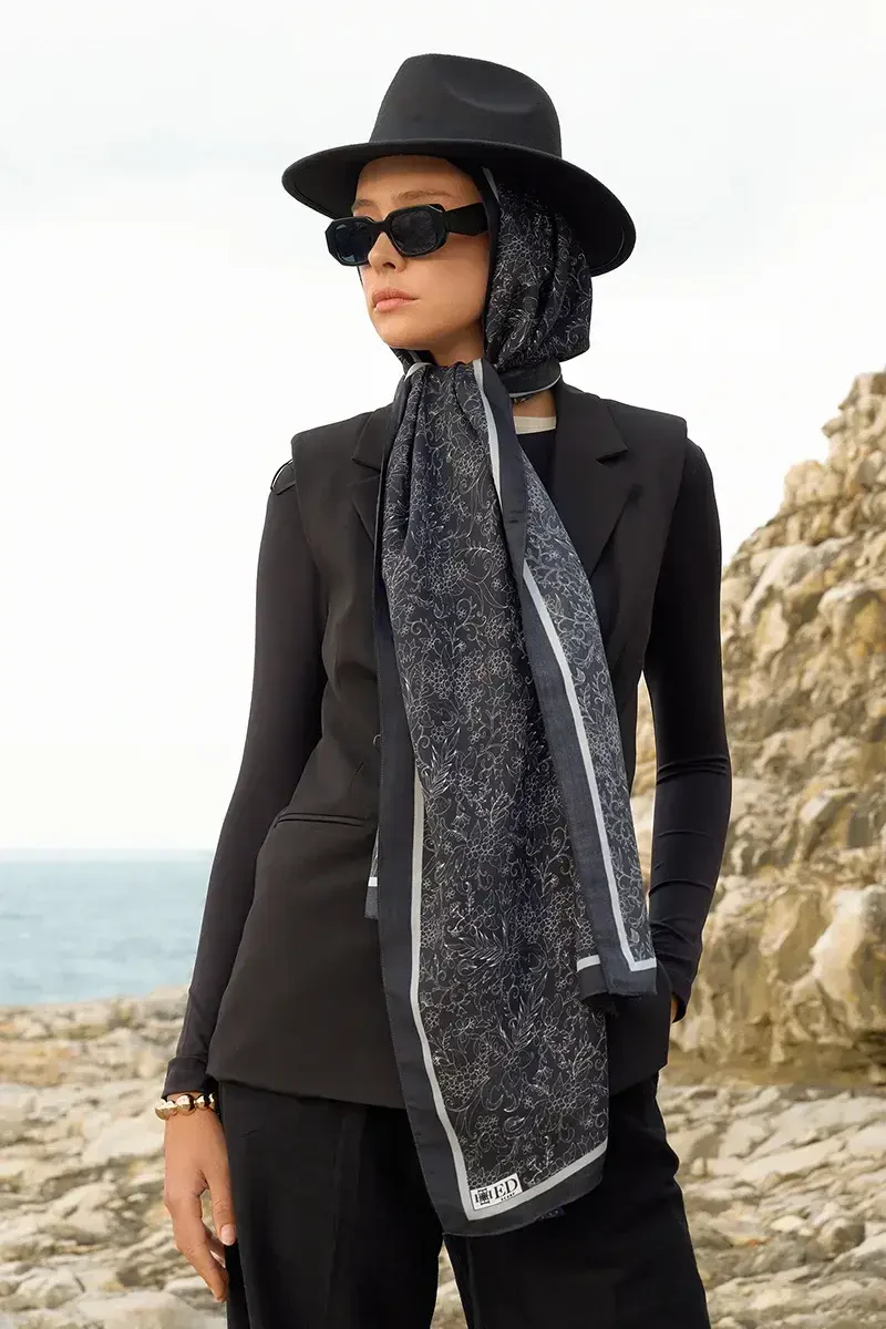 Iconic Collection Farida - Siyah - ED Scarf