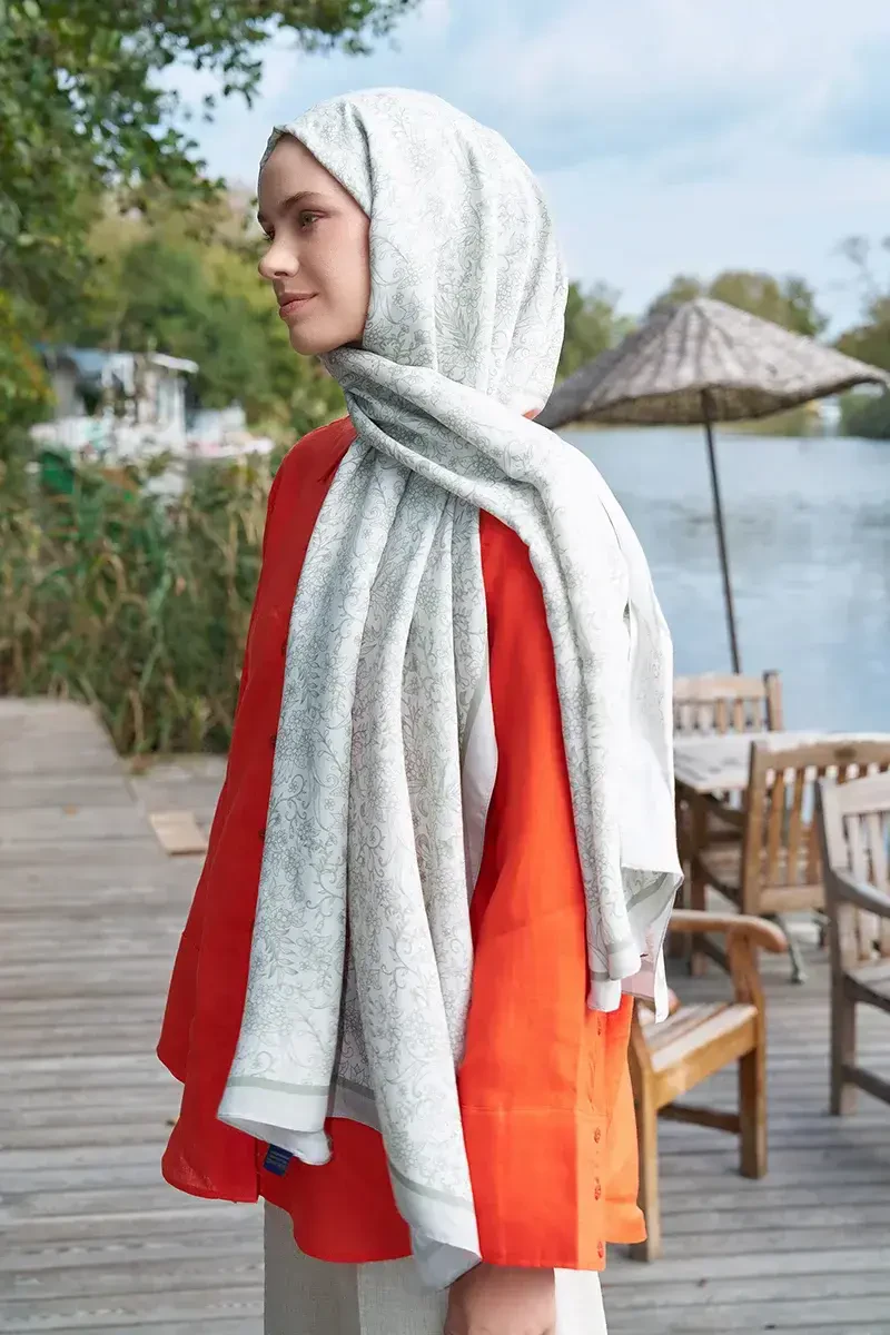 Iconic Collection Farida - Taş/Yeşil - ED Scarf