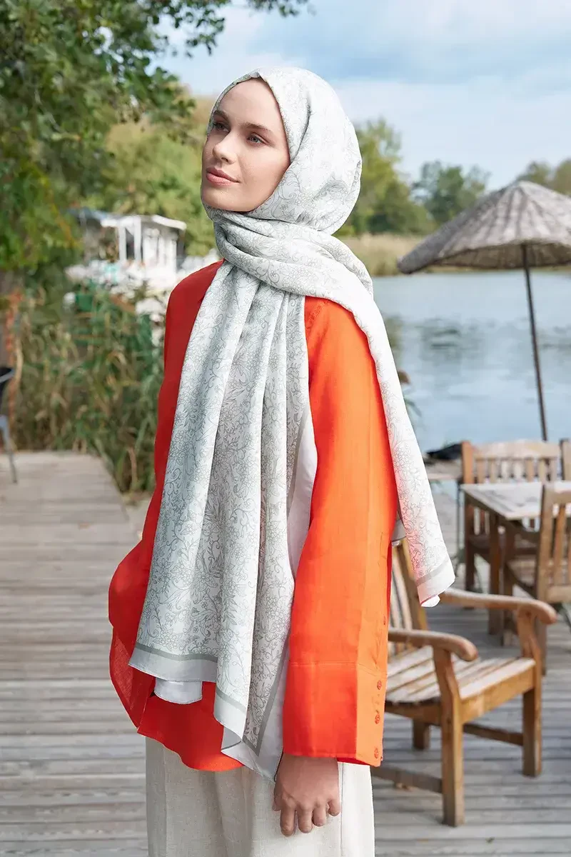 Iconic Collection Farida - Taş/Yeşil - ED Scarf