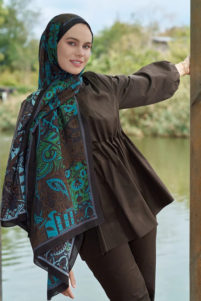 Iconic Collection Hasna - Acı Kahve - ED Scarf