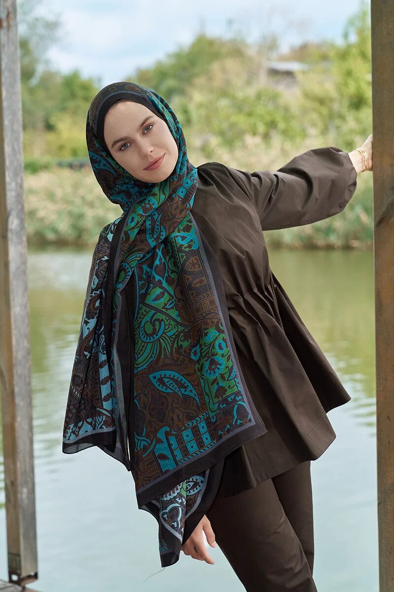 Iconic Collection Hasna - Acı Kahve - ED Scarf