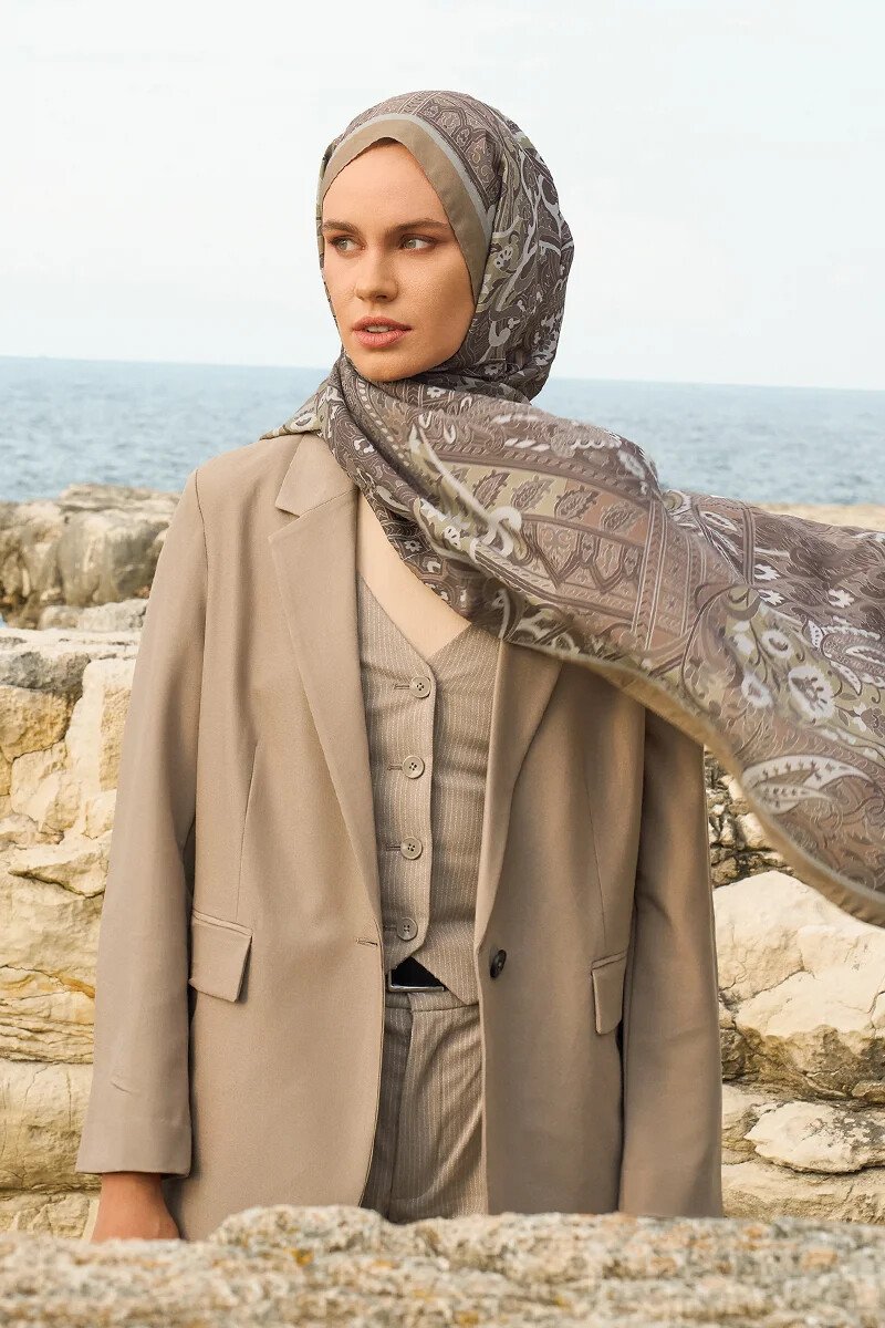 Iconic Collection Hasna - Bej - ED Scarf