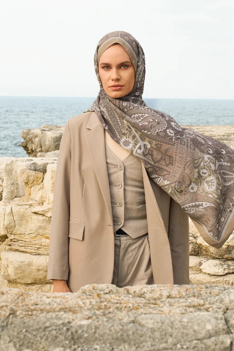 Iconic Collection Hasna - Bej - ED Scarf