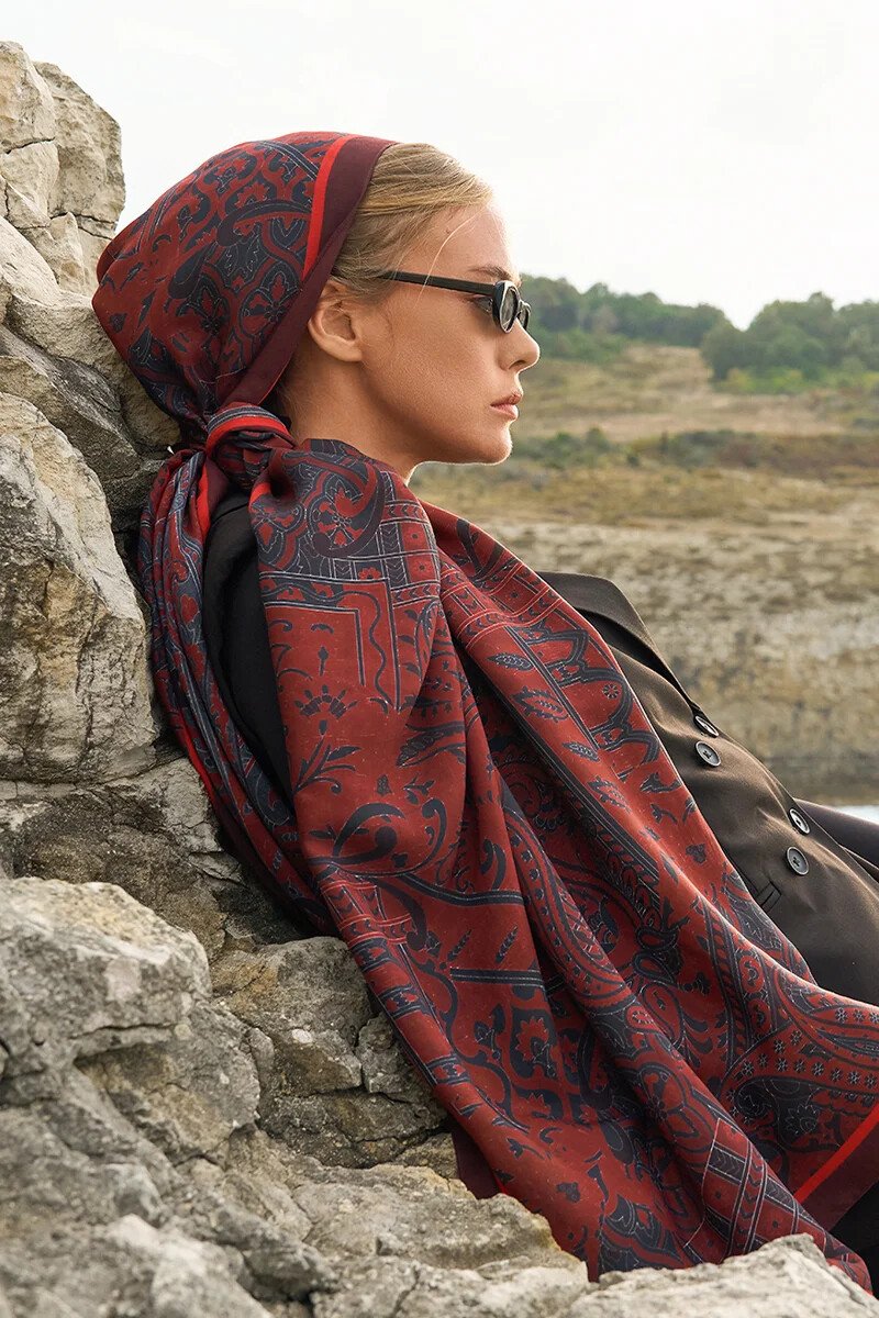 Iconic Collection Hasna - Bordo - ED Scarf