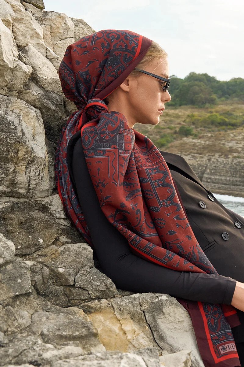 Iconic Collection Hasna - Bordo - ED Scarf