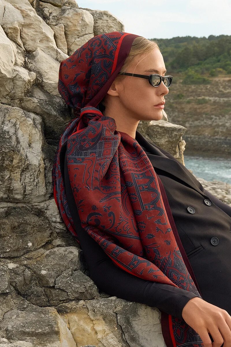 Iconic Collection Hasna - Bordo - ED Scarf