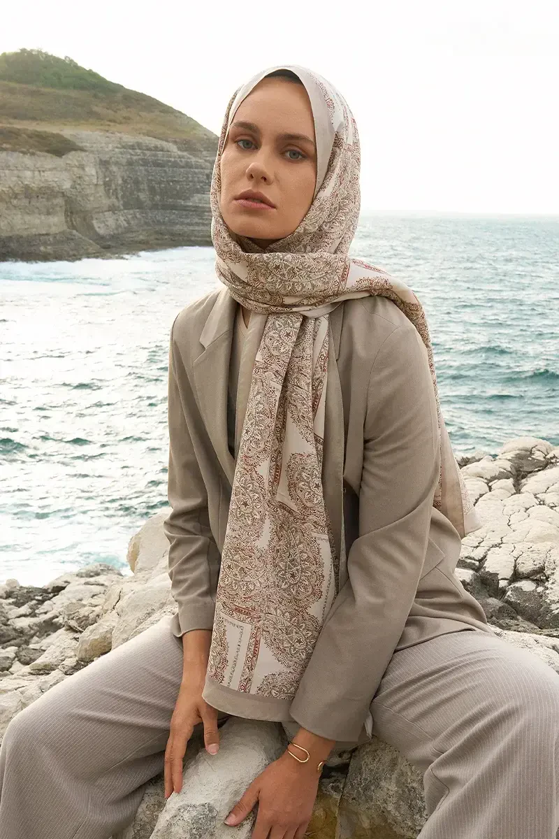 Iconic Collection Lema - Bej - ED Scarf