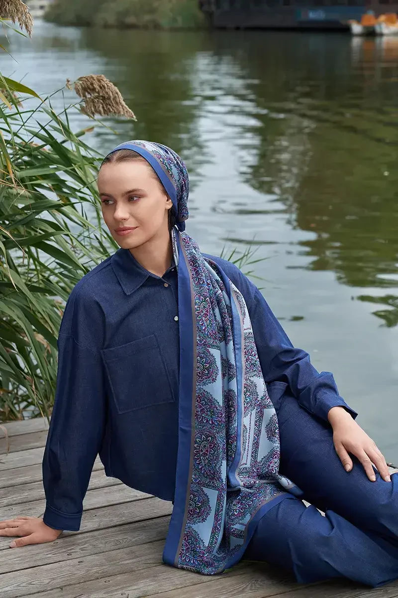 Iconic Collection Lema - Mavi - ED Scarf