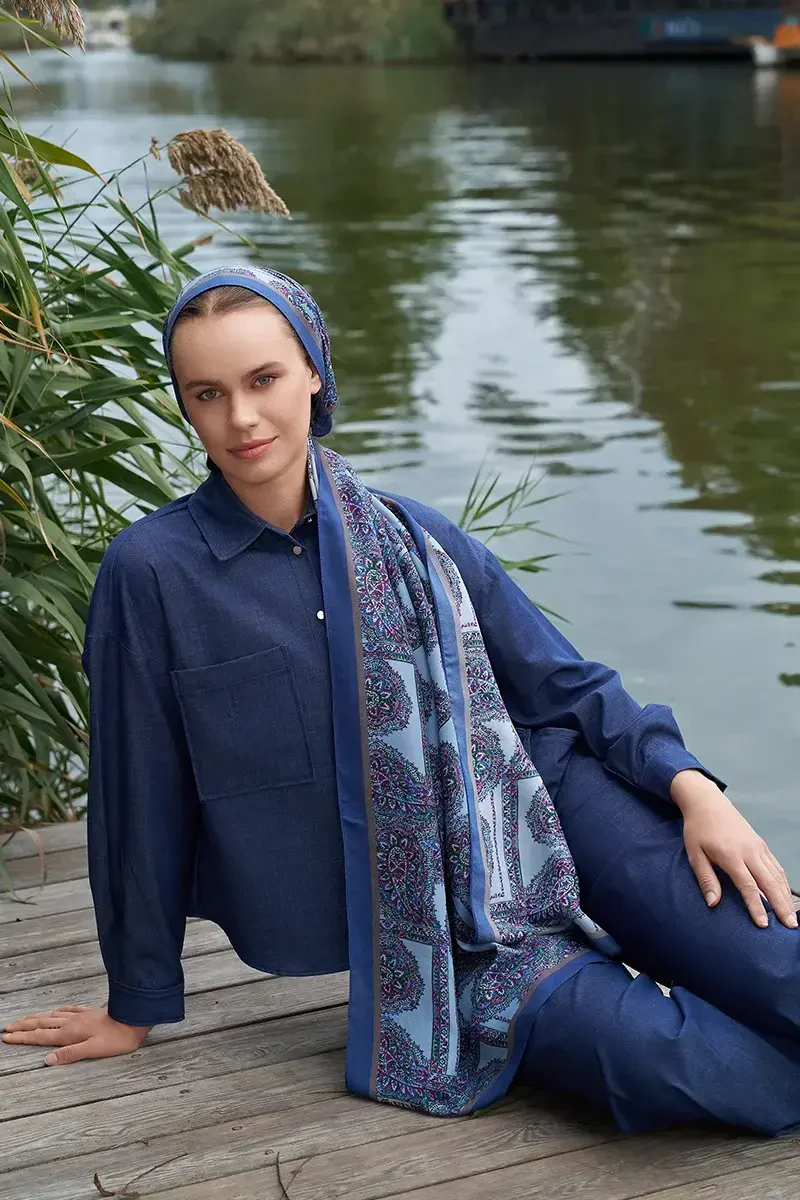 Iconic Collection Lema - Mavi - ED Scarf