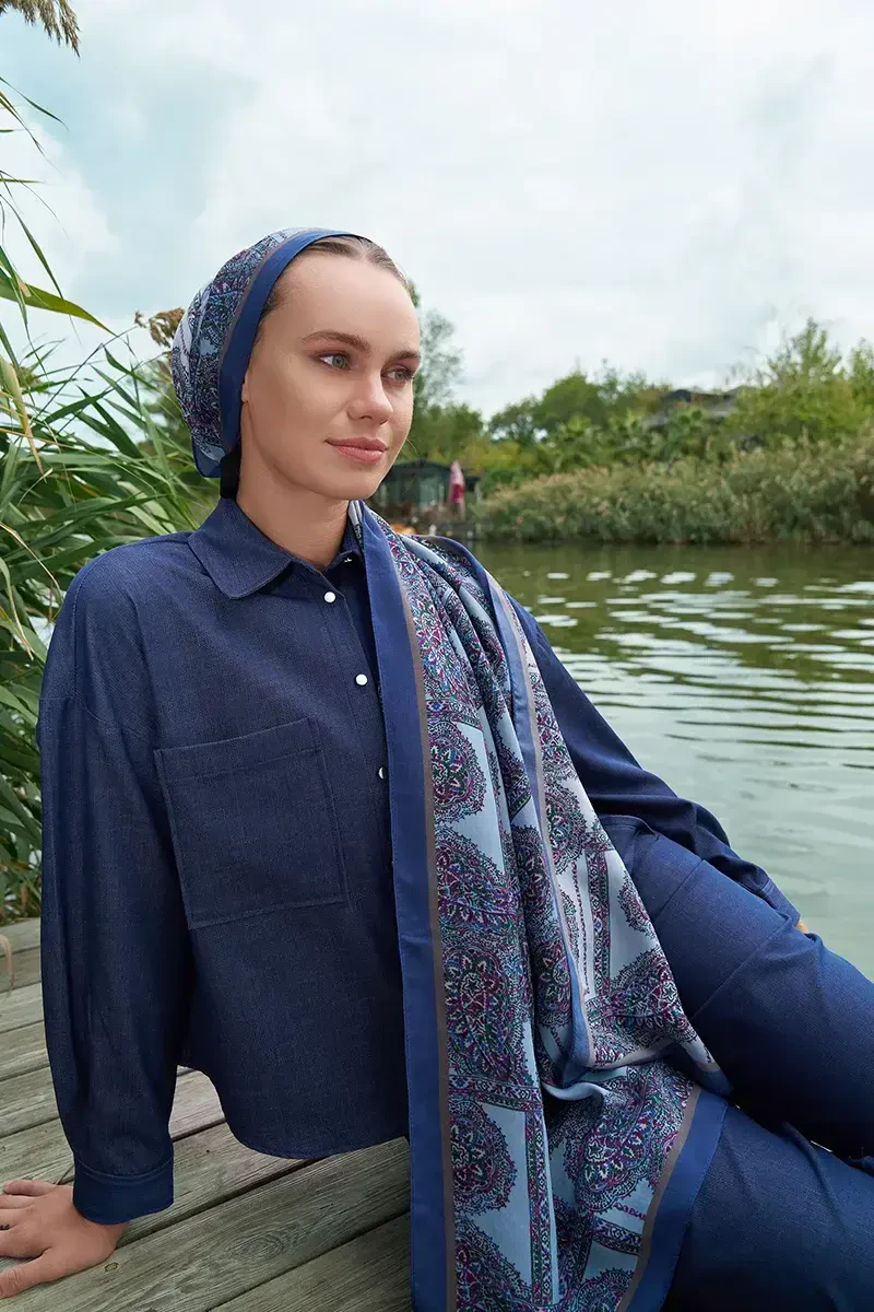 Iconic Collection Lema - Mavi - ED Scarf