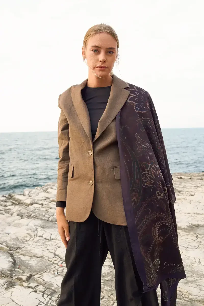 Iconic Collection Meyal - Kahve - ED Scarf