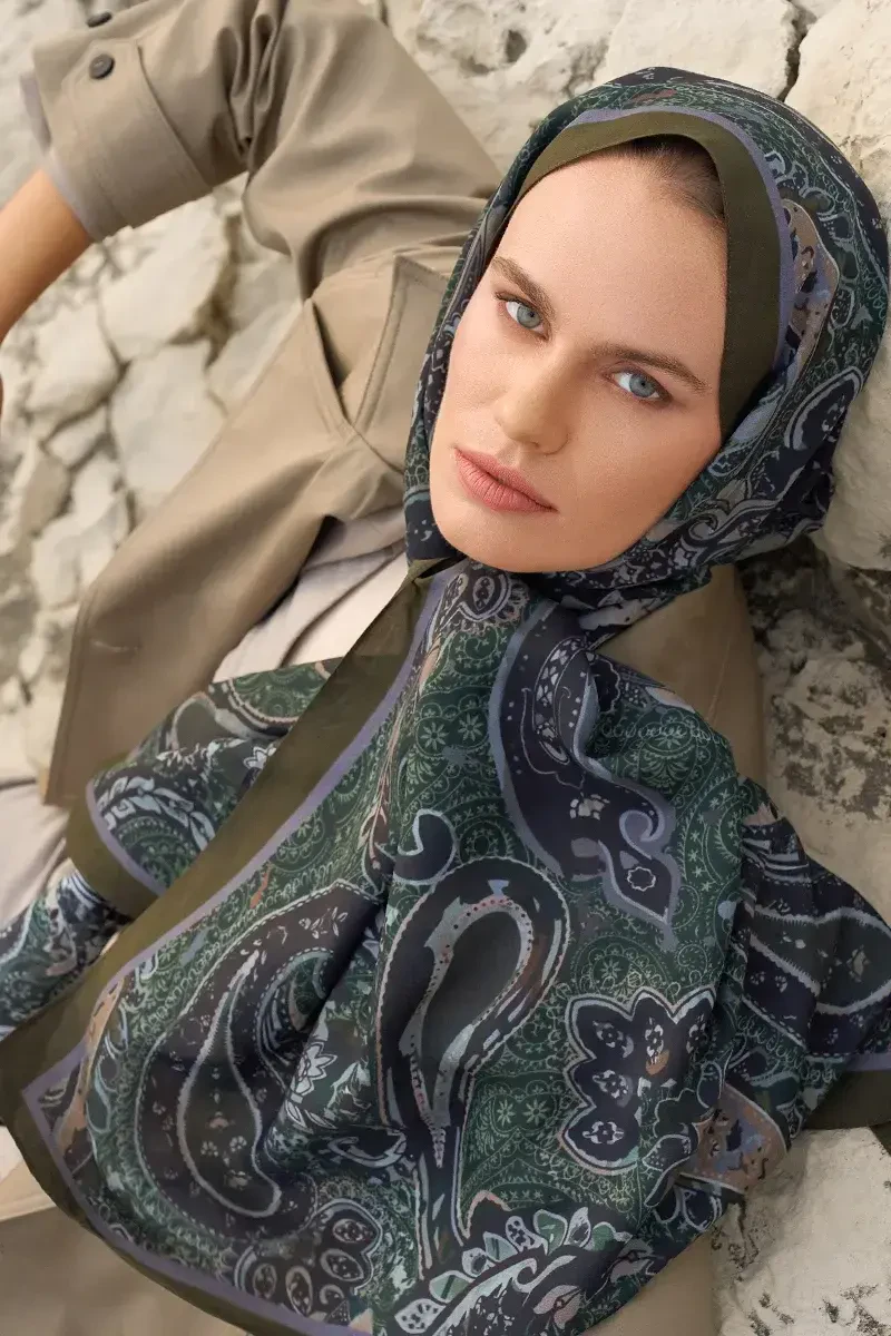 Iconic Collection Vera - Koyu Yeşil - ED Scarf