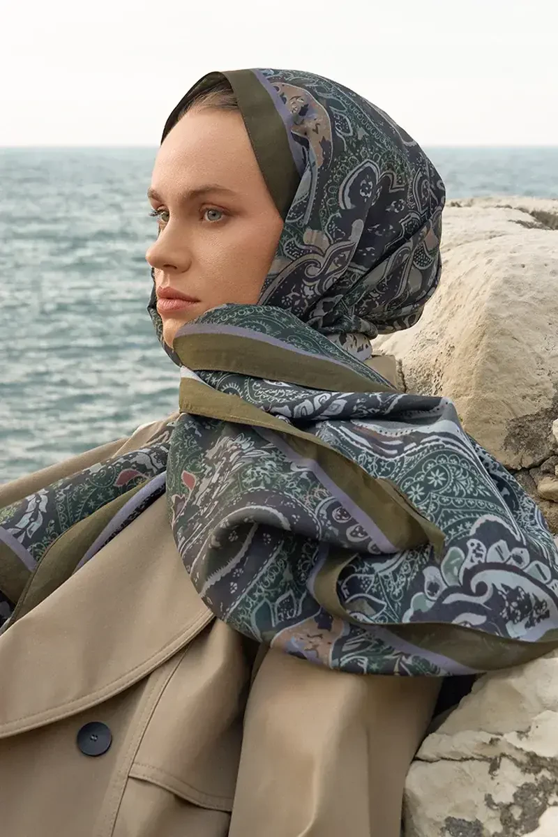 Iconic Collection Vera - Koyu Yeşil - ED Scarf