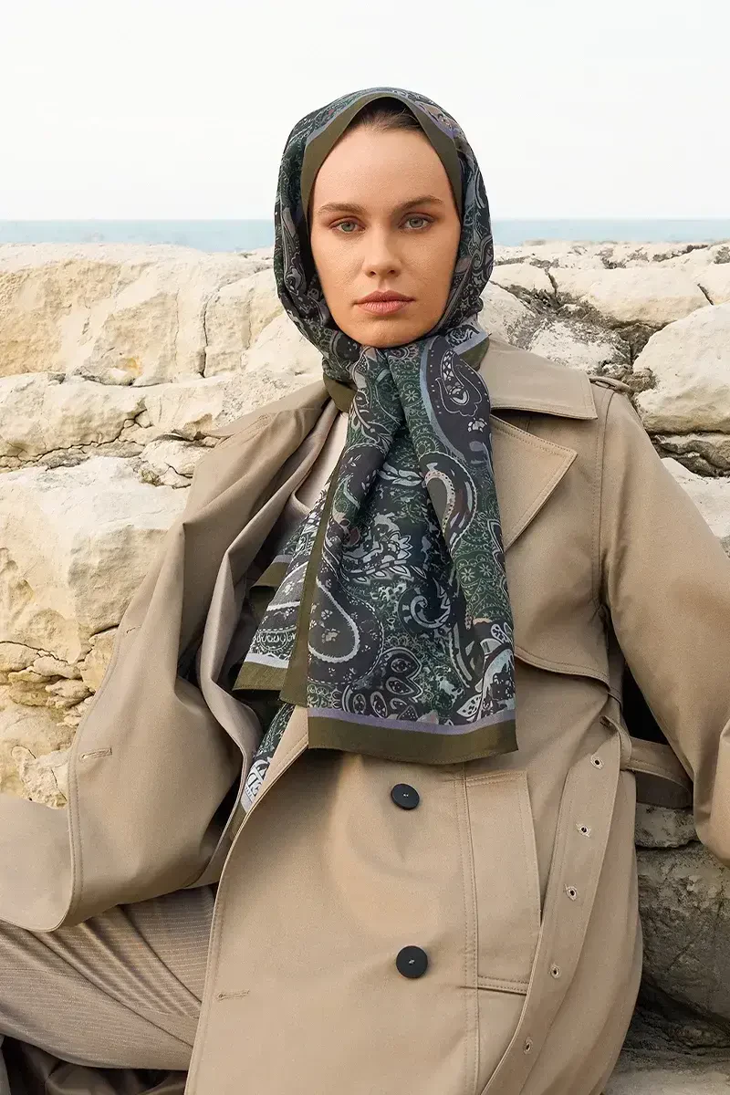 Iconic Collection Vera - Koyu Yeşil - ED Scarf