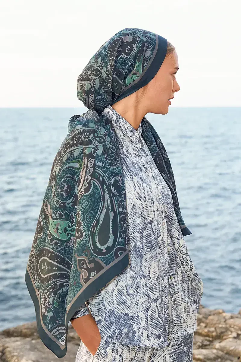 Iconic Collection Vera - Petrol - ED Scarf