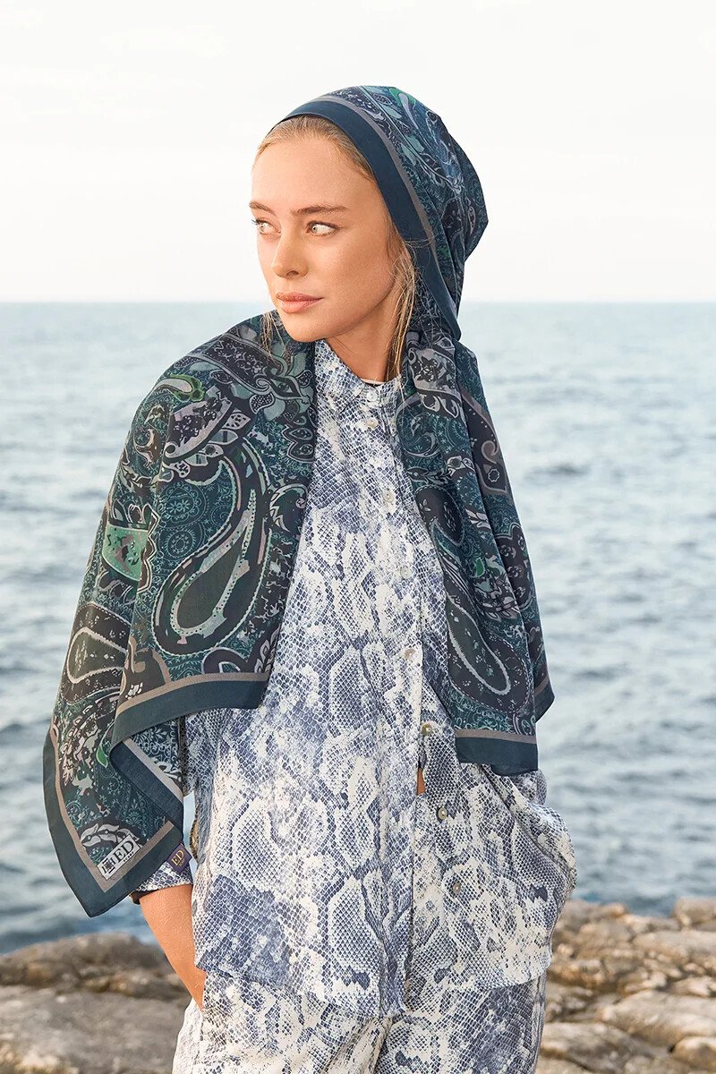 Iconic Collection Vera - Petrol - ED Scarf