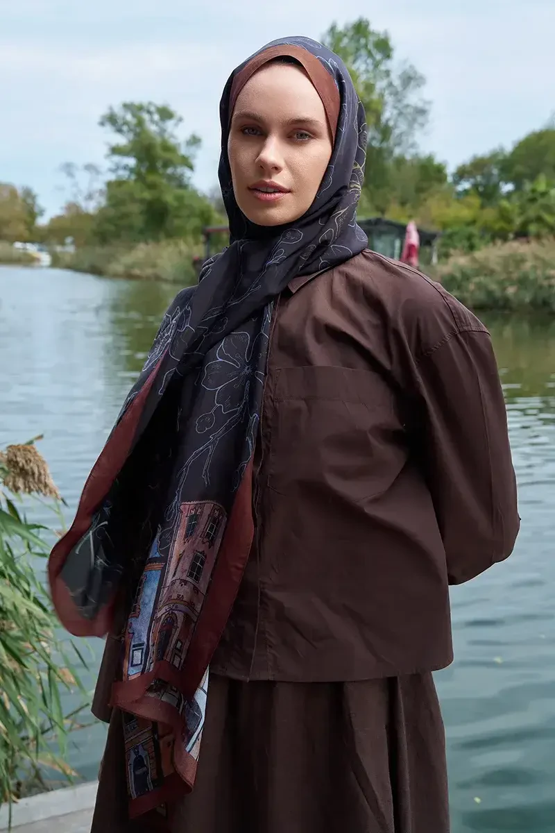 Iconic Collection Yade - Acı Kahve - ED Scarf