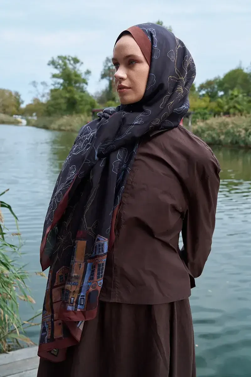 Iconic Collection Yade - Acı Kahve - ED Scarf