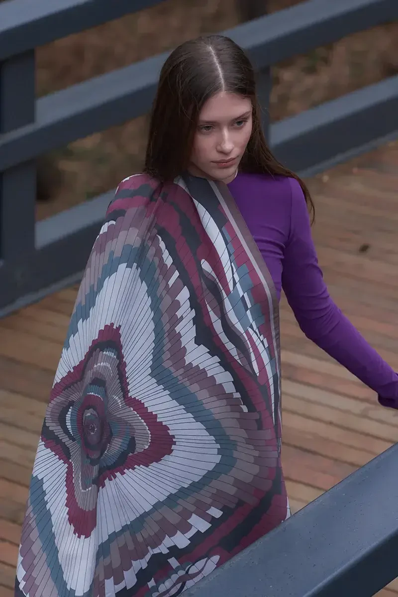 İllusion Desen Modal Eşarp - Soft - ED Scarf