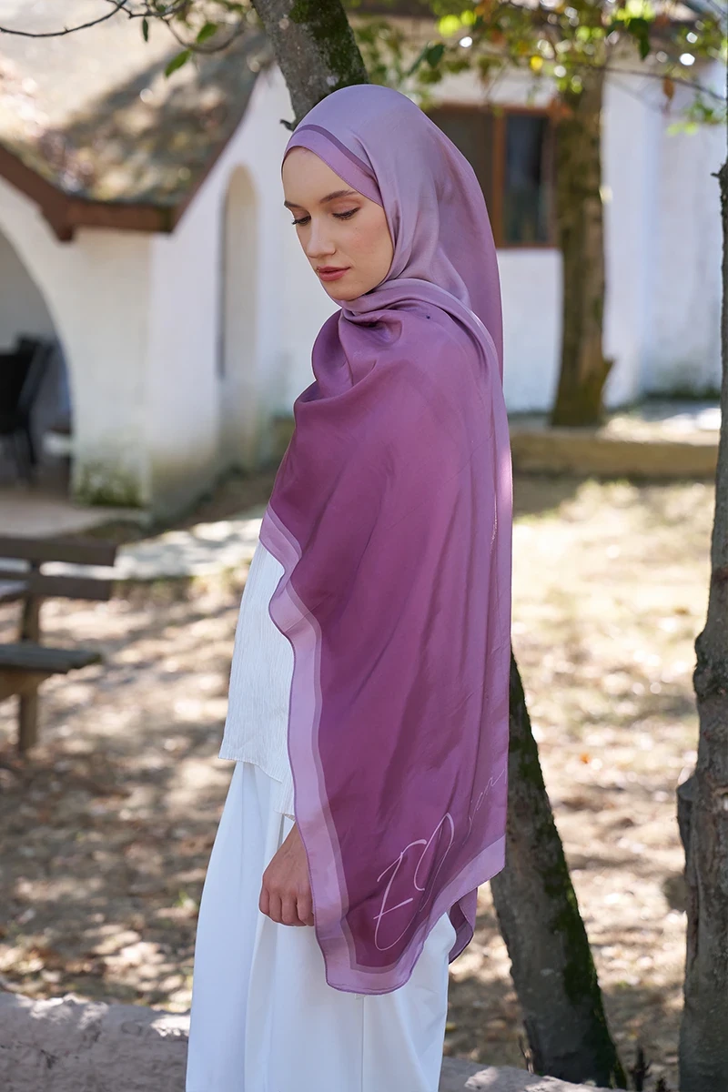 Inspired Degrade Desen Şal - Pembe - 3