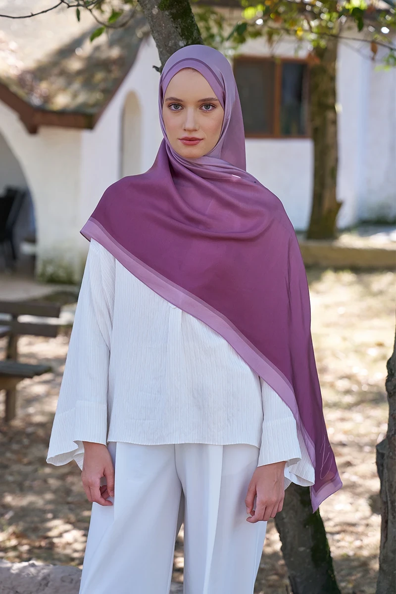 Inspired Degrade Desen Şal - Pembe - ED SCARF